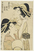 Two Girls, one with a Cricket Box, from the series Seiro Yukan Awase Kagami