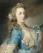 A Young Lady with a Parrot