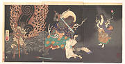 月岡芳年筆 不動明王∙祐天上人図|Fudō Myōō Threatening a Novice