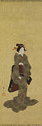 Geisha from Both Capitals: Kyo (Kyoto), left scroll