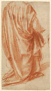 Drapery Study (recto); Study of a Nude Man (verso)