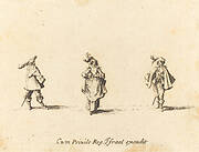 Lady with Plumes, and Two Gentlemen