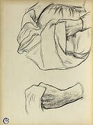 Hands and apron; Studies for "Les Ȃges de la vie, L'Automne" or "Ramasseuses de marrons".