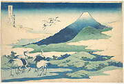 冨嶽三十六景　相州梅沢左|Umezawa Manor in Sagami Province (Sōshū Umezawa zai),  from the series Thirty-six Views of Mount Fuji (Fugaku sanjūrokkei)