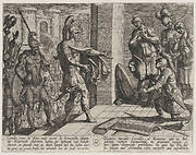 Plate 26: Cerialis Pardons and Relieves Roman Soliders who had Helped Civilis, from The War of the Romans Against the Batavians (Romanorvm et Batavorvm societas)