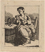 A Woman Smoking