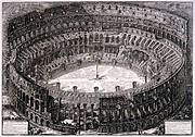 Bird's Eye View of the Flavian Amphitheater, Called the Colosseum (Veduta dell'Anfiteatro Flavio detto il Colosseo)