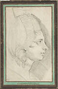 Portrait of a Young Lady Drawn in Left Profile