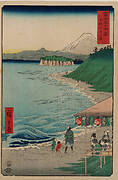 Shichirigahama from Thirty-six views of Mt. Fuji