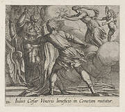 The Murder of Julius Caesar (Iulius Caesar Veneris beneficio in Cometam mutatur), from Ovid's The Metamorphoses, plate 150