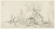 Sketch of Landscape with Cottage