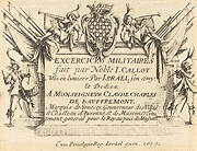 Title Page for "The Military Exercises"