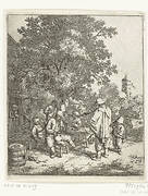 Vioolspeler en een jonge lierdraaier, ca. 1650