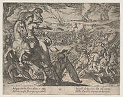 Plate 6: Darius Fleeing from the Battlefield, from The Deeds of Alexander the Great