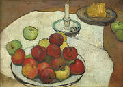 Still-Life with Apples and Candlestick