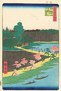 One Hundred Famous Views of Edo “Azuma Shrine and the Entwined Camphor”