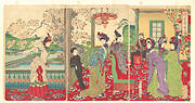 『開花貴婦人競』|A Contest of Elegant Ladies among the Cherry Blossoms (Kaika kifujin kisoi)