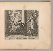 Mercury Turning Aglauros to Stone (Aglauros a Mercurio in lapidem transformatur), from The Metamorphoses of Ovid (Metamorphosean Sive Transformationum), plate 20