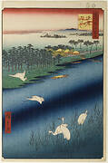 Sakasai Ferry, No. 67 from One Hundred Famous Views of Edo