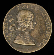 Isabella d'Este, 1474-1539, Wife of Francesco II Gonzaga of Mantua 1490 [obverse]