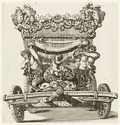 Front View of the First Carriage (1686 of Lord Castlemaine by Andrea Cornelly after Ciro Ferri, 1687-1700