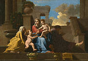 The Holy Family on the Steps