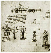 Schizzi di cavatappi, Codice Atlantico (Biblioteca Ambrosiana, CA f. 362 v-a)