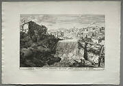 The Fountains of Rome (Le fontane di Roma), Book IV, plate 27: View of the Principal Cascade of the River Aniene in the City of Tivoli (Veduta della Cascata Principale del Fiume Aniene nelle citta di Tivoli)