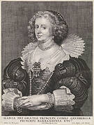 Portret van Maria de Barbançon, prinses van Arenberg