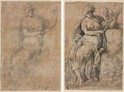 Allegorical Figure (recto and verso)