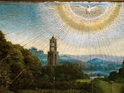 The Ghent Altarpiece: Adoration of the Mystic Lamb, detail of the Holy Spirit in the guise of a dove.