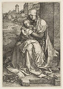 Virgin and Child Seated by the Wall