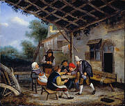 Peasants drinking