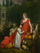 Elisa Bonaparte with her daughter Napoleona Baciocchi