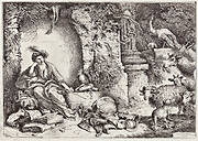 Circe with companions of Ulysses changed into animals