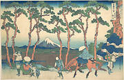 冨嶽三十六景　東海道保土ケ谷|Hodogaya on the Tōkaidō (Tōkaidō Hodogaya), from the series Thirty-six Views of Mount Fuji (Fugaku sanjūrokkei)