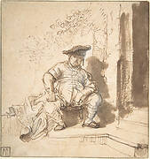 Seated Man Wearing a Flat Cap