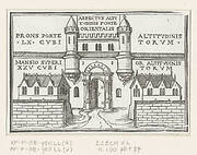 Oostpoort van de nieuwe tempel in visioen van Ezechiël