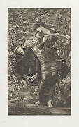 The Beguiling of Merlin. From the portfolio: The Work of E. Burne-Jones.