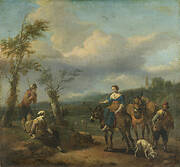 Italian Landscape with Figures