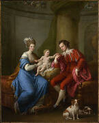 Edward Smith Stanley (1752–1834), Twelfth Earl of Derby, with His First Wife (Lady Elizabeth Hamilton, 1753–1797) and Their Son (Edward Smith Stanley, 1775–1851)