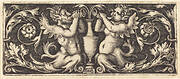 Ornament with Two Tritons Blowing Horns