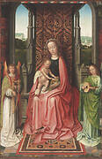 Enthroned Virgin and Child, with Angels