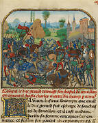 The Battle before Roussillon's Castle