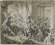 Sancho Fleeing from the Servants of the Duke