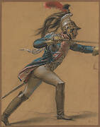 A French Dragoon, Study for "The Revolt of Cairo"