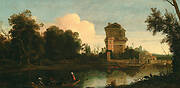 River Landscape with Imaginary Roman Ruins