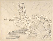 Morning: Pope's Odyssey, Book 12 (recto); Study for the final drawing (verso)