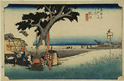 Open-air Teahouse, Fukuroi, from the series the Fifty-three Stations of the Tokaido (Hoeido edition)