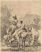 Shepherdess on a Donkey